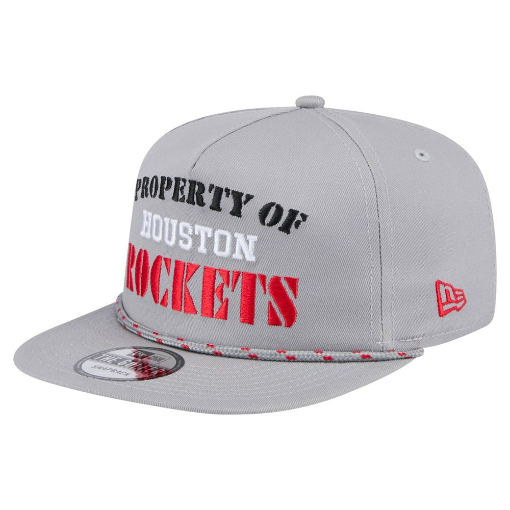 Houston Rockets Throwback Property Of Golfer Snapback Hat for sale Gray | New Era for sale