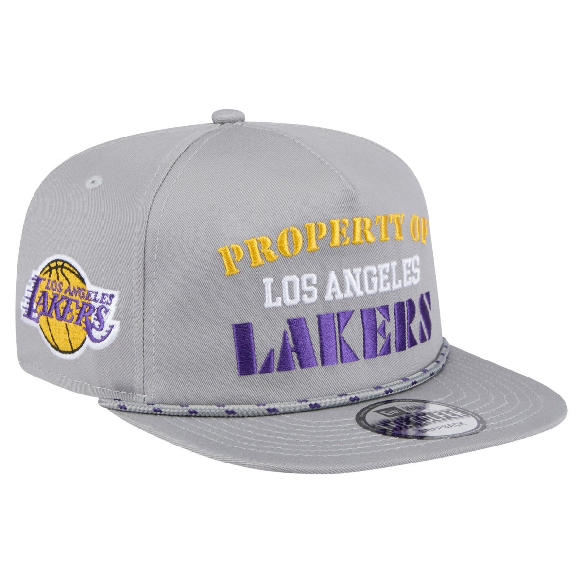 Los Angeles Lakers Throwback Property Of Golfer Snapback Hat Gray | New Era Near Me