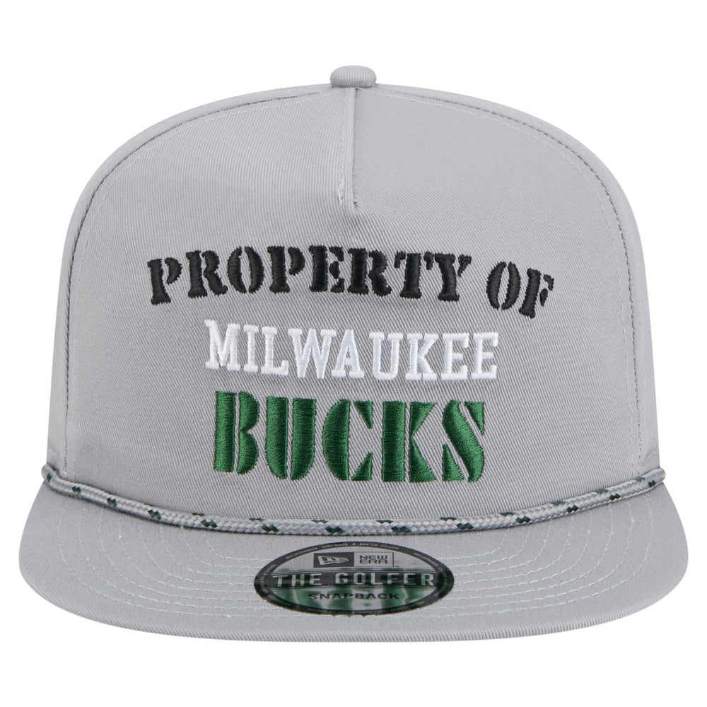 Milwaukee Bucks Throwback Property Of Golfer Snapback Hat Gray | New Era online