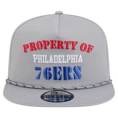 Philadelphia 76ers Throwback Property Of Golfer Snapback Hat Gray | New Era online