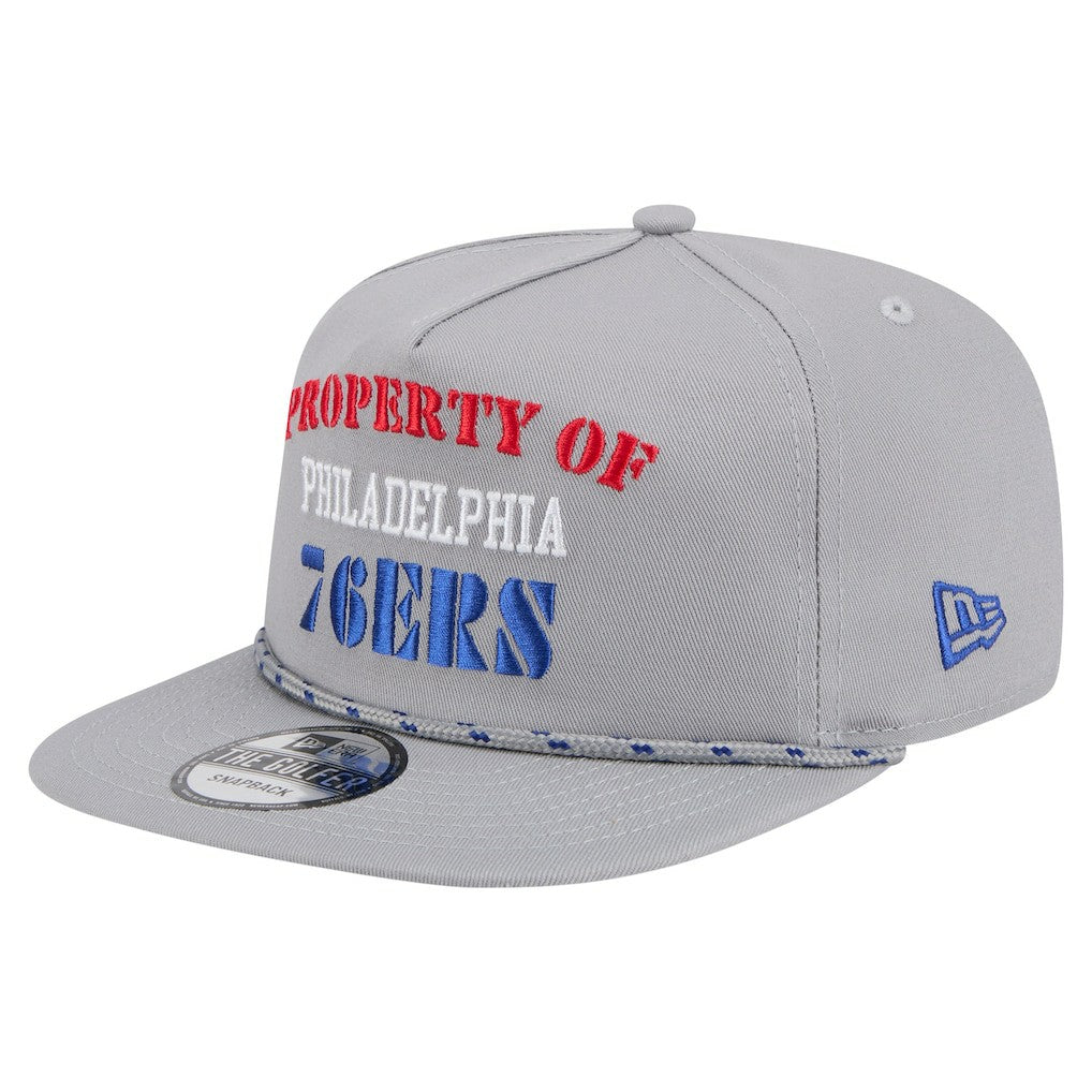 Philadelphia 76ers Throwback Property Of Golfer Snapback Hat Gray | New Era online
