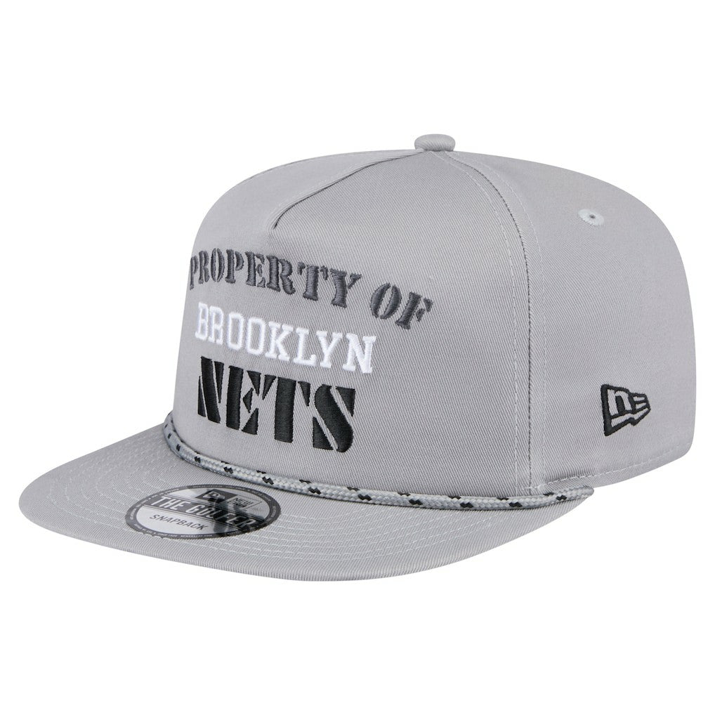 Brooklyn Nets Throwback Property Of Golfer Snapback Hat Gray | New Era Near Me