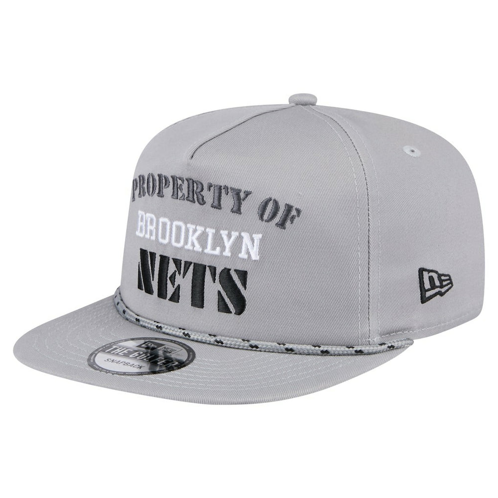 Brooklyn Nets Throwback Property Of Golfer Snapback Hat Gray | New Era Near Me