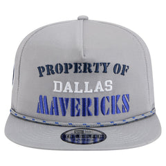 Dallas Mavericks Throwback Property Of Golfer Snapback Hat for sale Gray | New Era US