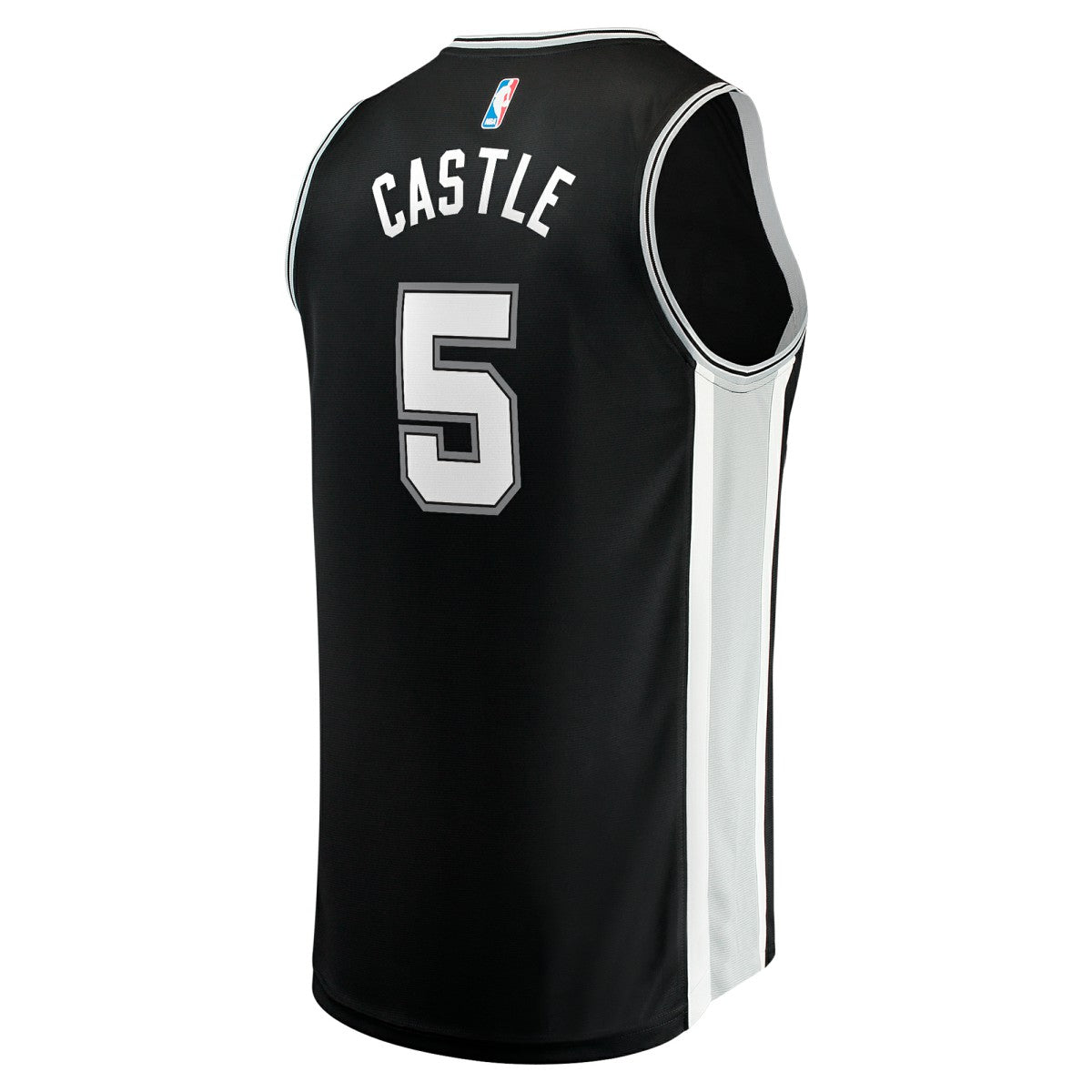 Stephon Castle San Antonio Spurs 2024 NBA Draft Fast Break Player Jersey Icon Edition Black | Fanatics Lifestyle