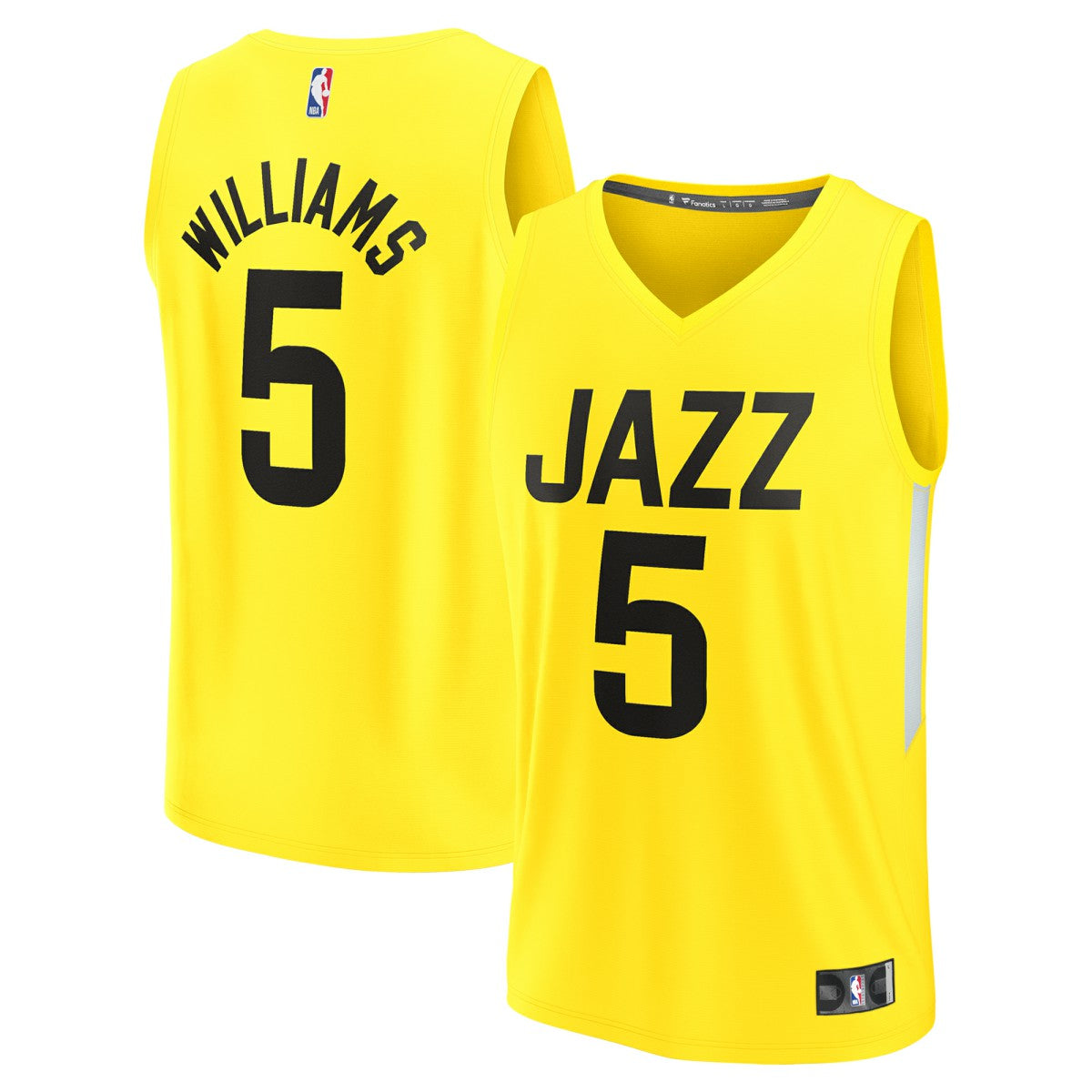 Cody Williams Utah Jazz 2024 NBA Draft Fast Break Player Jersey Icon Edition Yellow | Fanatics for sale