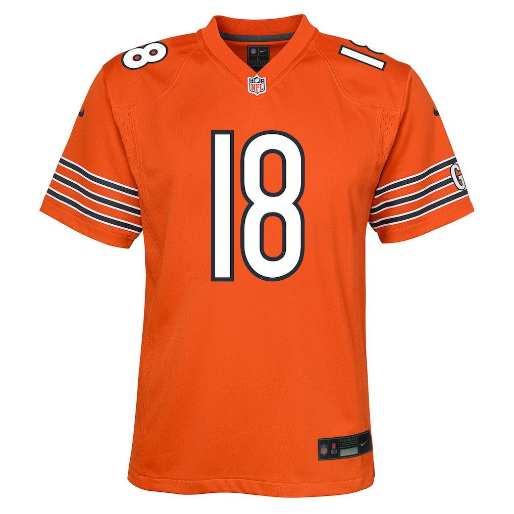 Nike Caleb Williams Chicago Bears Youth Game Jersey Orange