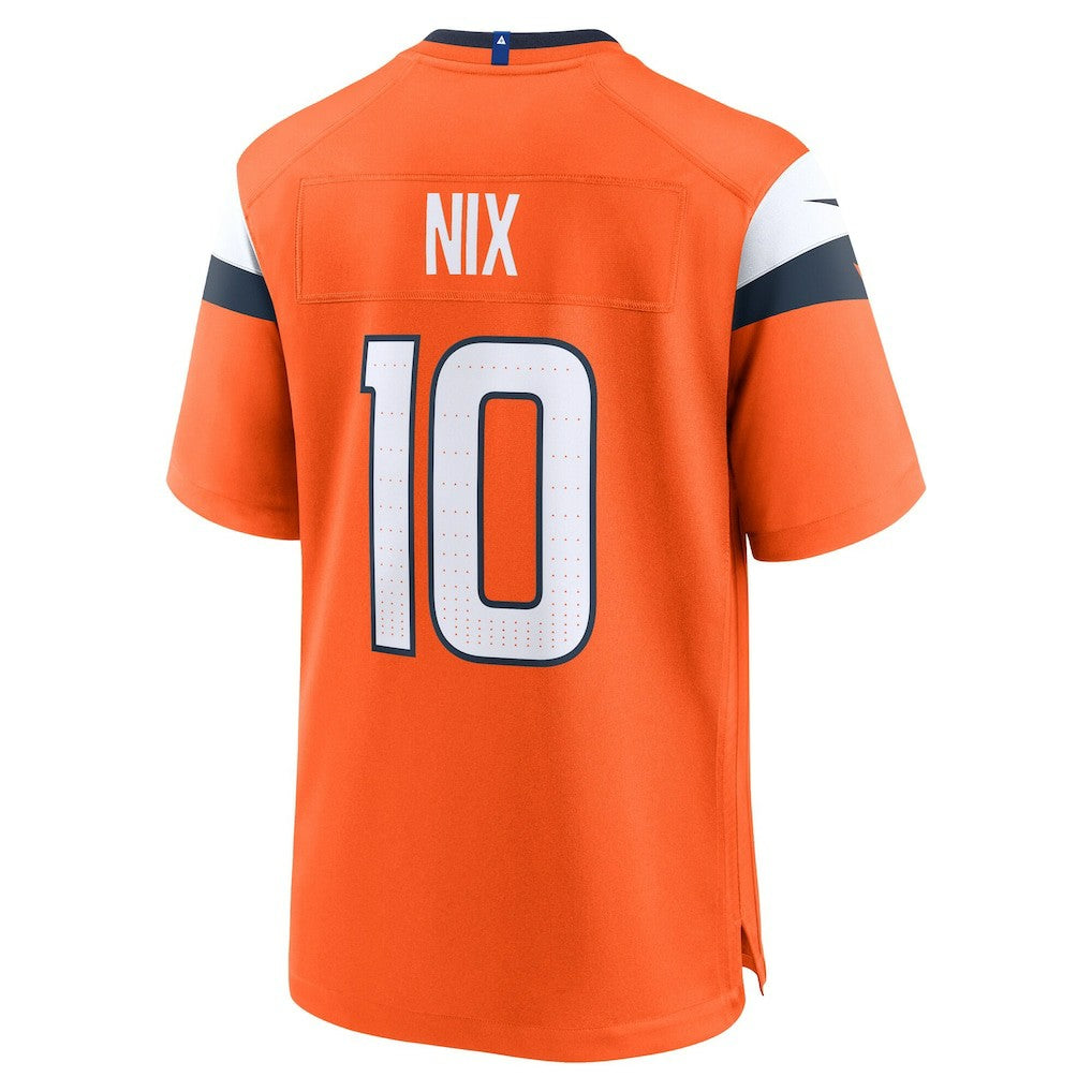 Nike Bo Nix Denver Broncos Youth Game Jersey Orange