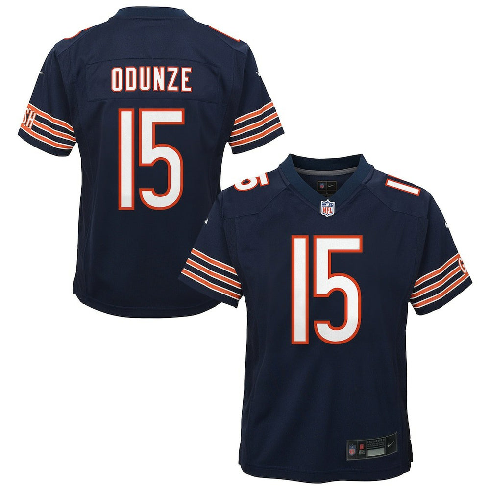 Nike Rome Odunze Chicago Bears Youth Game Jersey Navy