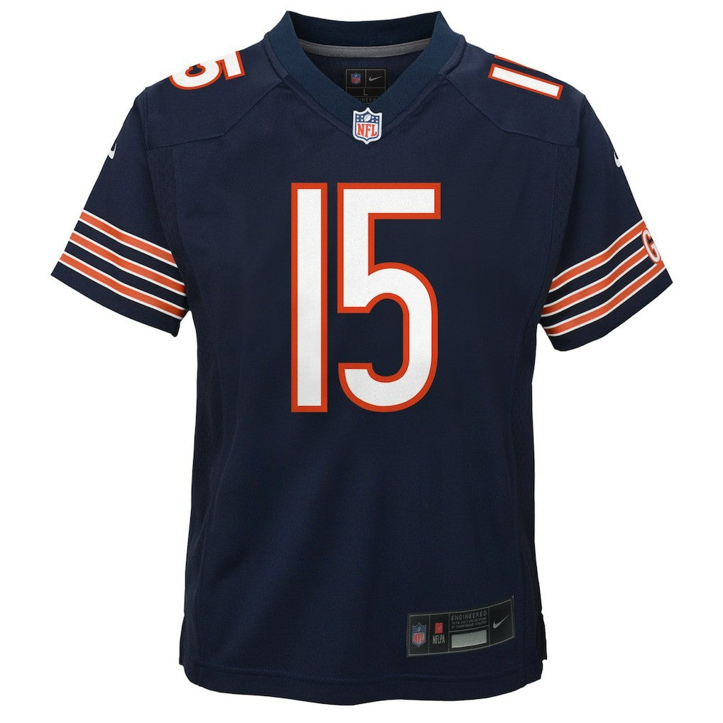 Nike Rome Odunze Chicago Bears Youth Game Jersey Navy