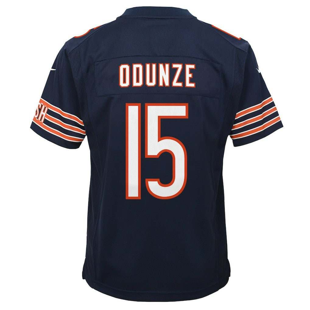 Nike Rome Odunze Chicago Bears Youth Game Jersey Navy