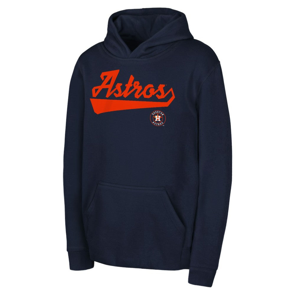 Houston Astros Youth Tailor Made Fleece Pullover Hoodie - Navy - MLB Online