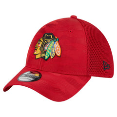 Chicago Blackhawks New Era Active Subtle Camo 39THIRTY Flex Hat - Red - NHL 201912179