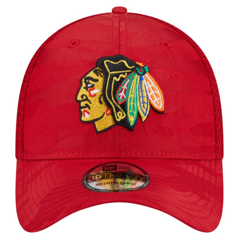Chicago Blackhawks New Era Active Subtle Camo 39THIRTY Flex Hat - Red - NHL 201912179