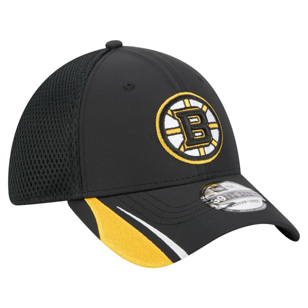 Boston Bruins New Era Linear Featherweight 39THIRTY Flex Hat - Black - NHL 201912196