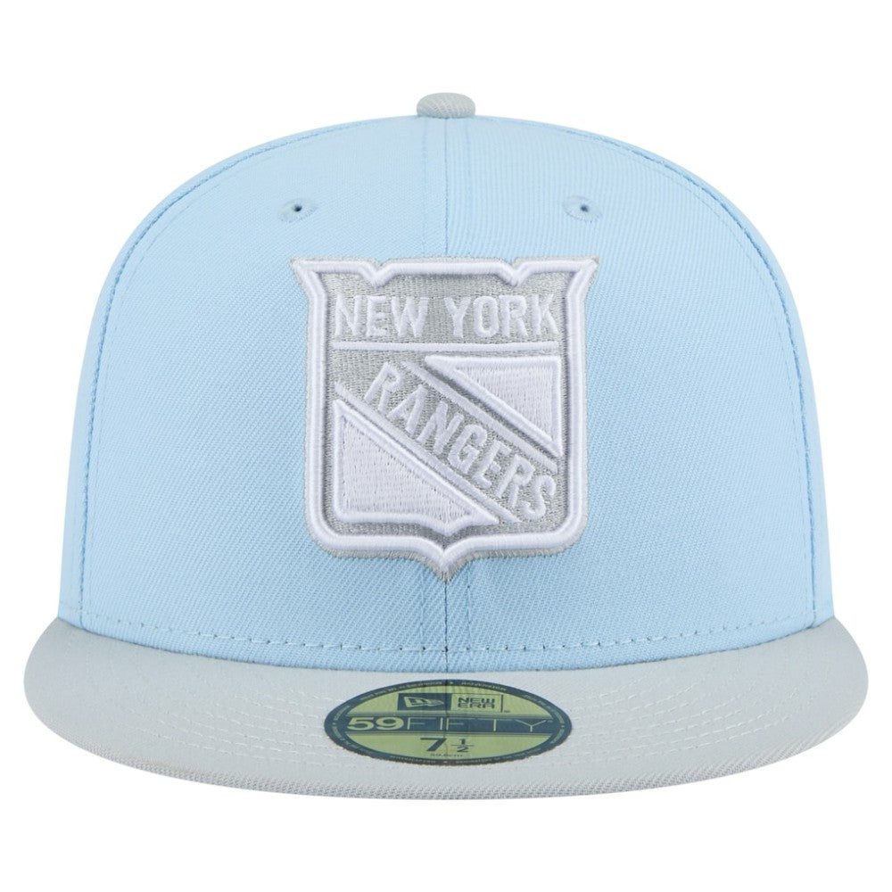 New York Rangers New Era Color Pack 2-Tone 59FIFTY Fitted Hat - Light Blue/Gray - NHL 201912224
