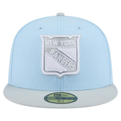 New York Rangers New Era Color Pack 2-Tone 59FIFTY Fitted Hat - Light Blue/Gray - NHL 201912224