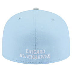 Chicago Blackhawks New Era Color Pack Two-Tone 59FIFTY Fitted Hat - Light Blue/Gray - NHL 201912231