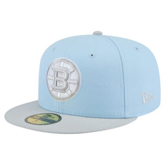 Boston Bruins New Era Color Pack Two-Tone 59FIFTY Fitted Hat - Light Blue/Gray - NHL 201912237