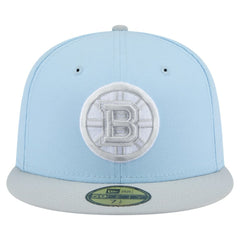 Boston Bruins New Era Color Pack Two-Tone 59FIFTY Fitted Hat - Light Blue/Gray - NHL 201912237