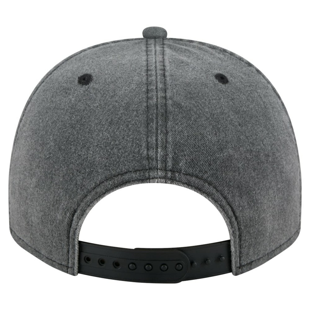 Chicago Blackhawks New Era Throwback Washed A-Frame Pre-Curved 9FIFTY Snapback Hat - Charcoal - NHL 201912315