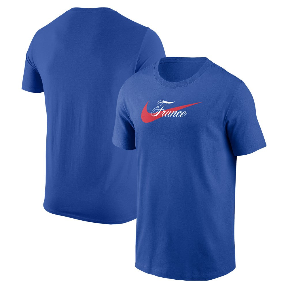 France National Team Team Wordmark Swoosh Core T-Shirt Royal - Nike outlet