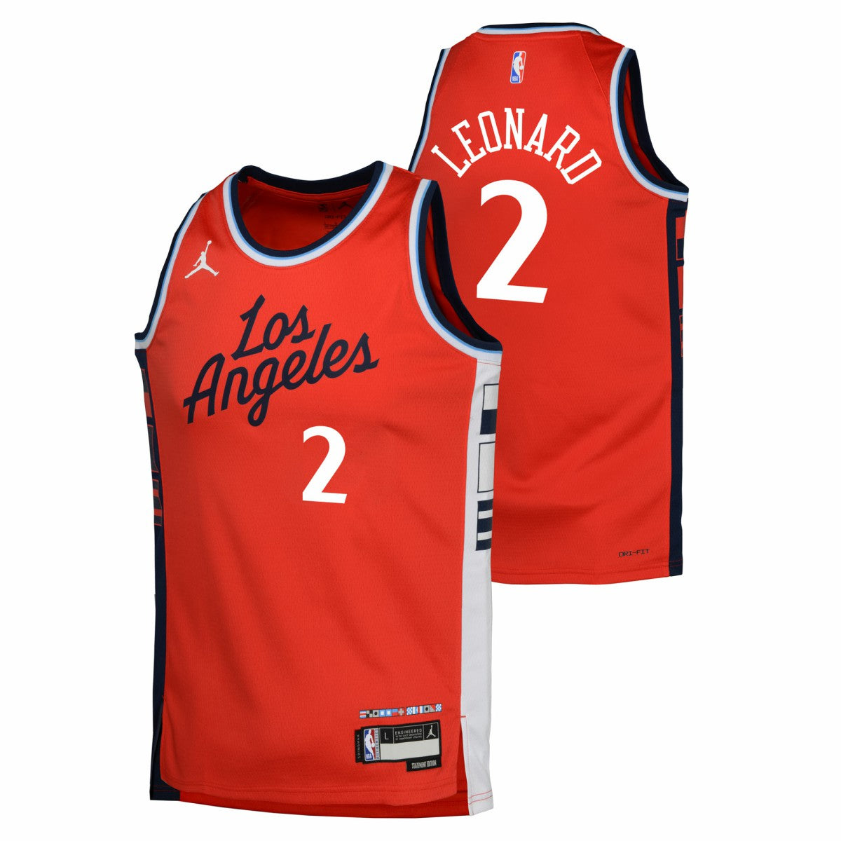 Kawhi Leonard LA Clippers Jordan Brand Youth Swingman Jersey Statement Edition Red