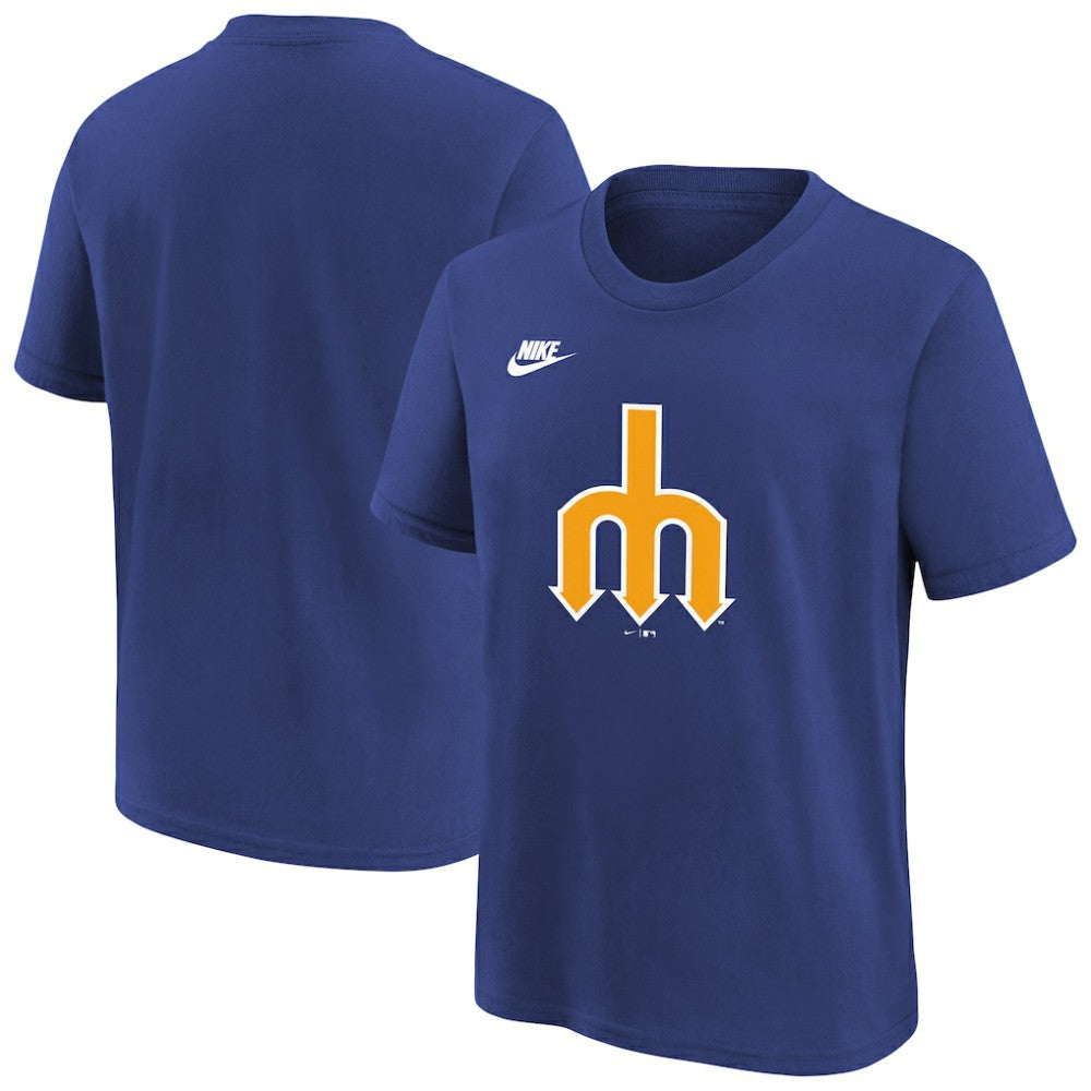 Seattle Mariners Nike Youth Team Logo T-Shirt - Royal - Nike Sale