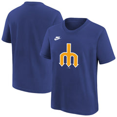 Seattle Mariners Nike Youth Team Logo T-Shirt - Royal - Nike Sale
