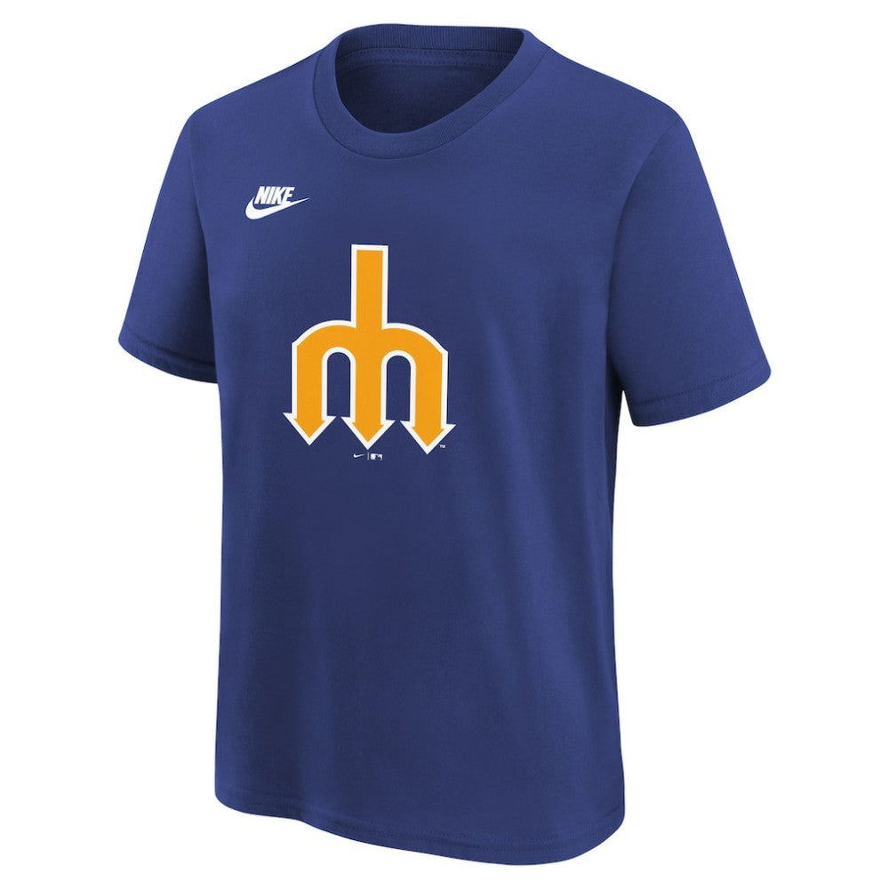 Seattle Mariners Nike Youth Team Logo T-Shirt - Royal - Nike Sale