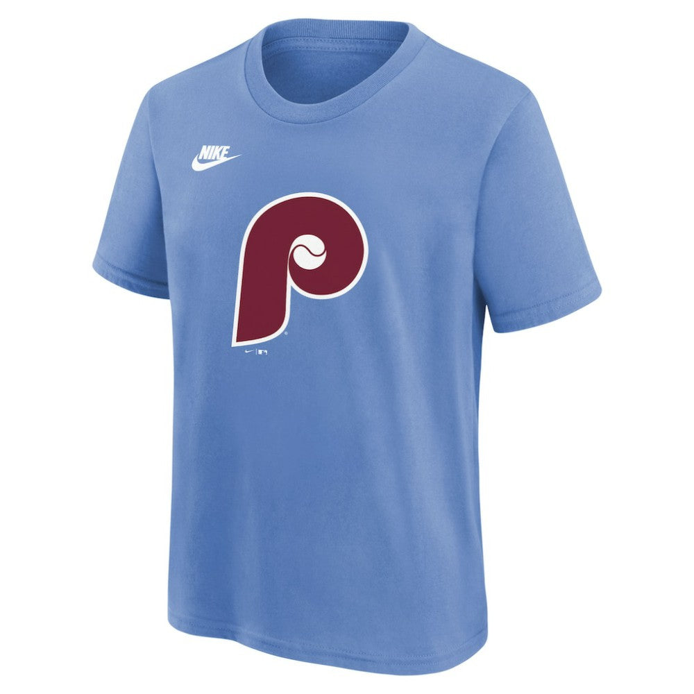 Philadelphia Phillies Nike Youth Cooperstown Collection Team Logo T-Shirt - Light Blue - Nike Discount