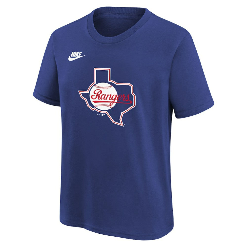Texas Rangers Nike Youth Cooperstown Collection Team Logo T-Shirt - Royal - Nike Sale