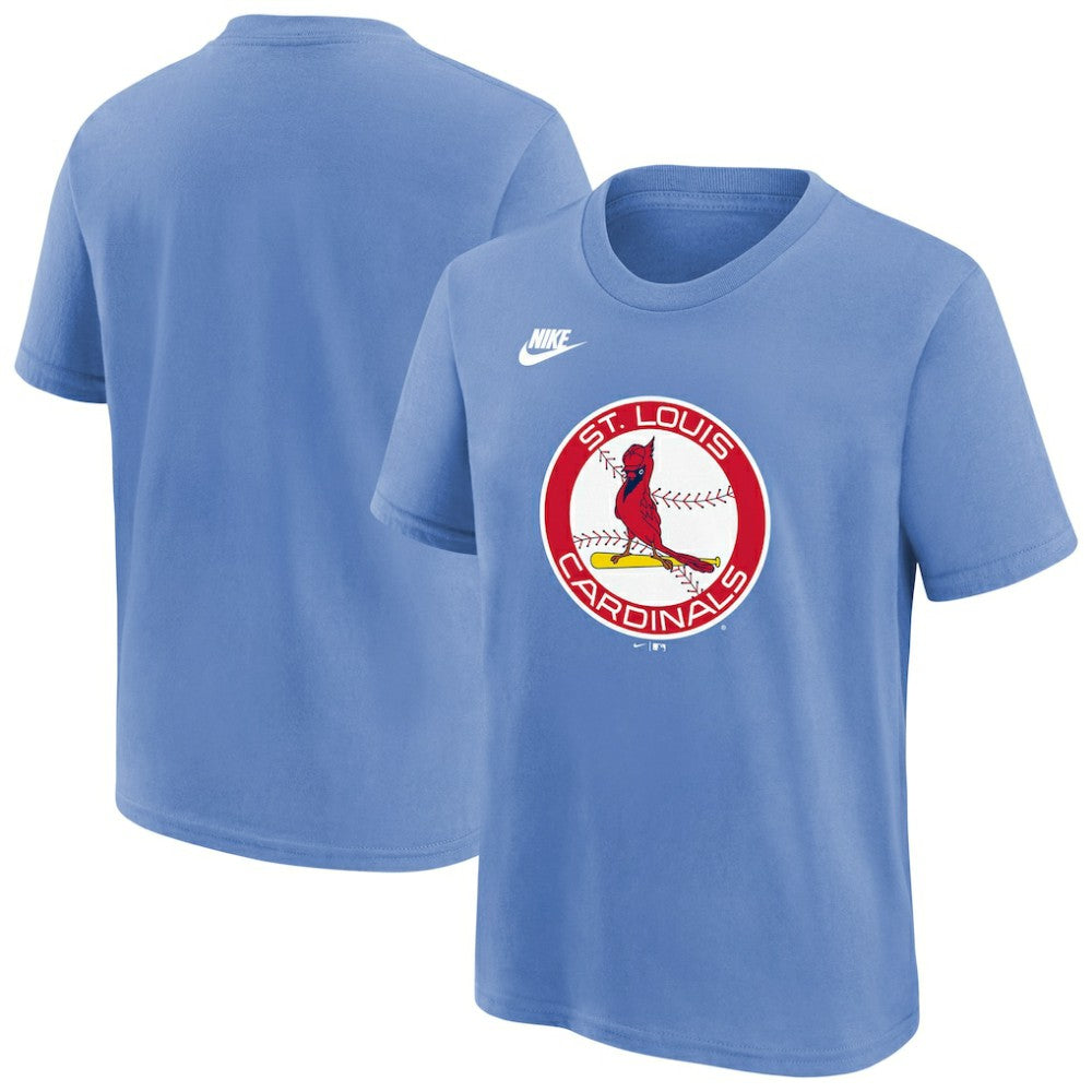 St. Louis Cardinals Nike Youth Team Logo T-Shirt - Light Blue - Nike Lifestyle