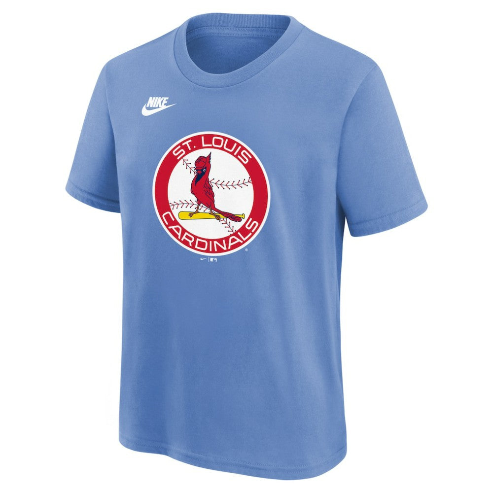 St. Louis Cardinals Nike Youth Team Logo T-Shirt - Light Blue - Nike Lifestyle