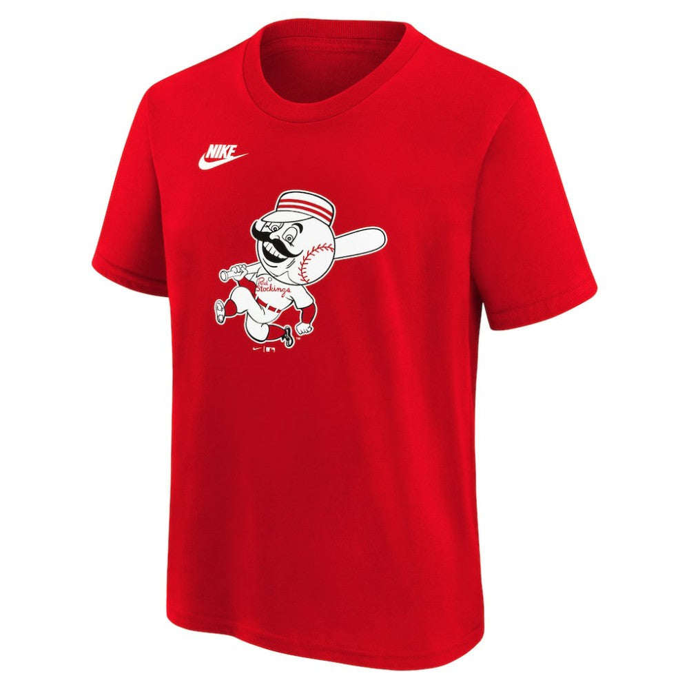 Cincinnati Reds Nike Youth Cooperstown Collection Team Logo T-Shirt - Red - Nike Online