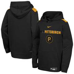 Pittsburgh Pirates Nike Youth City Connect Authentic Collection Performance Pullover Hoodie - Black - Nike Discount