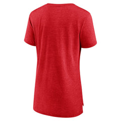 Cincinnati Reds Women's Arch Tri-Blend T-Shirt - Red - MLB Discount