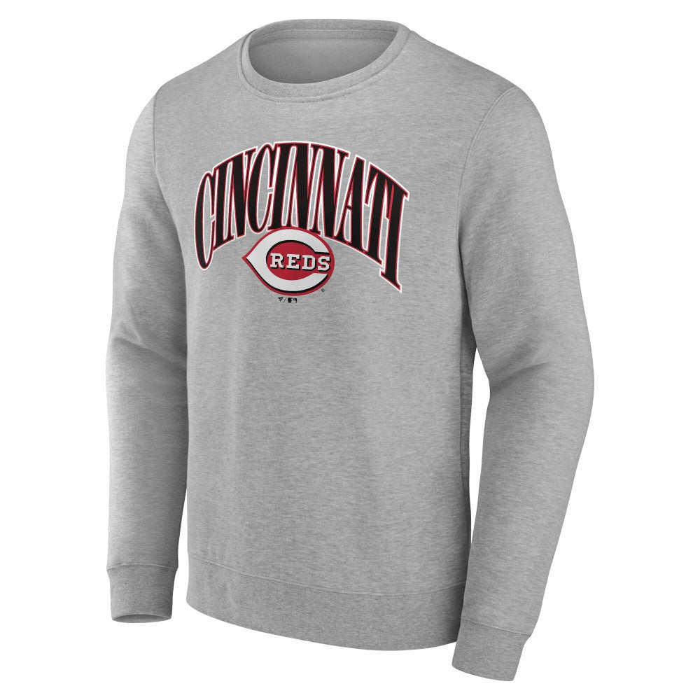 Cincinnati Reds Arch Pullover Sweatshirt - Gray - MLB Sale