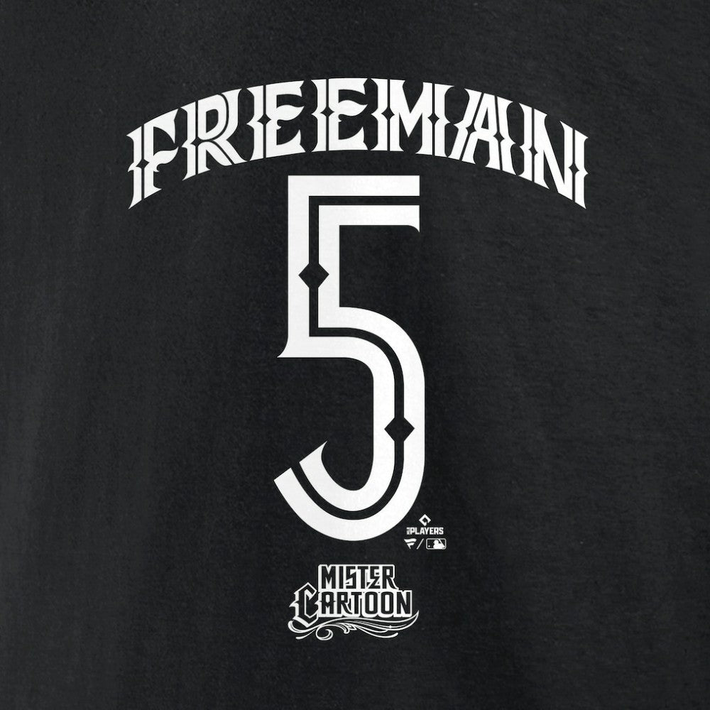 Freddie Freeman Los Angeles Dodgers Mister Cartoon Name & Number T-Shirt - Black - MLB Online