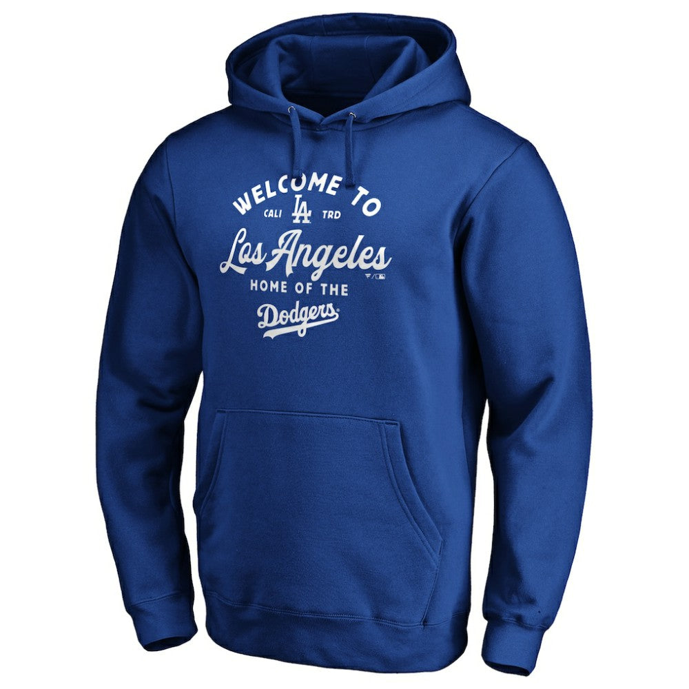 Los Angeles Dodgers Hometown Collection Long Ball Pullover Hoodie - Royal - MLB Sale
