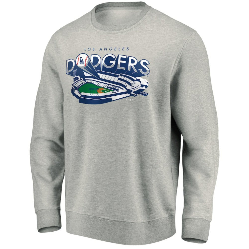 Los Angeles Dodgers Heater Pullover Sweatshirt - Gray - MLB on Sale