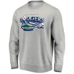 Los Angeles Dodgers Heater Pullover Sweatshirt - Gray - MLB on Sale