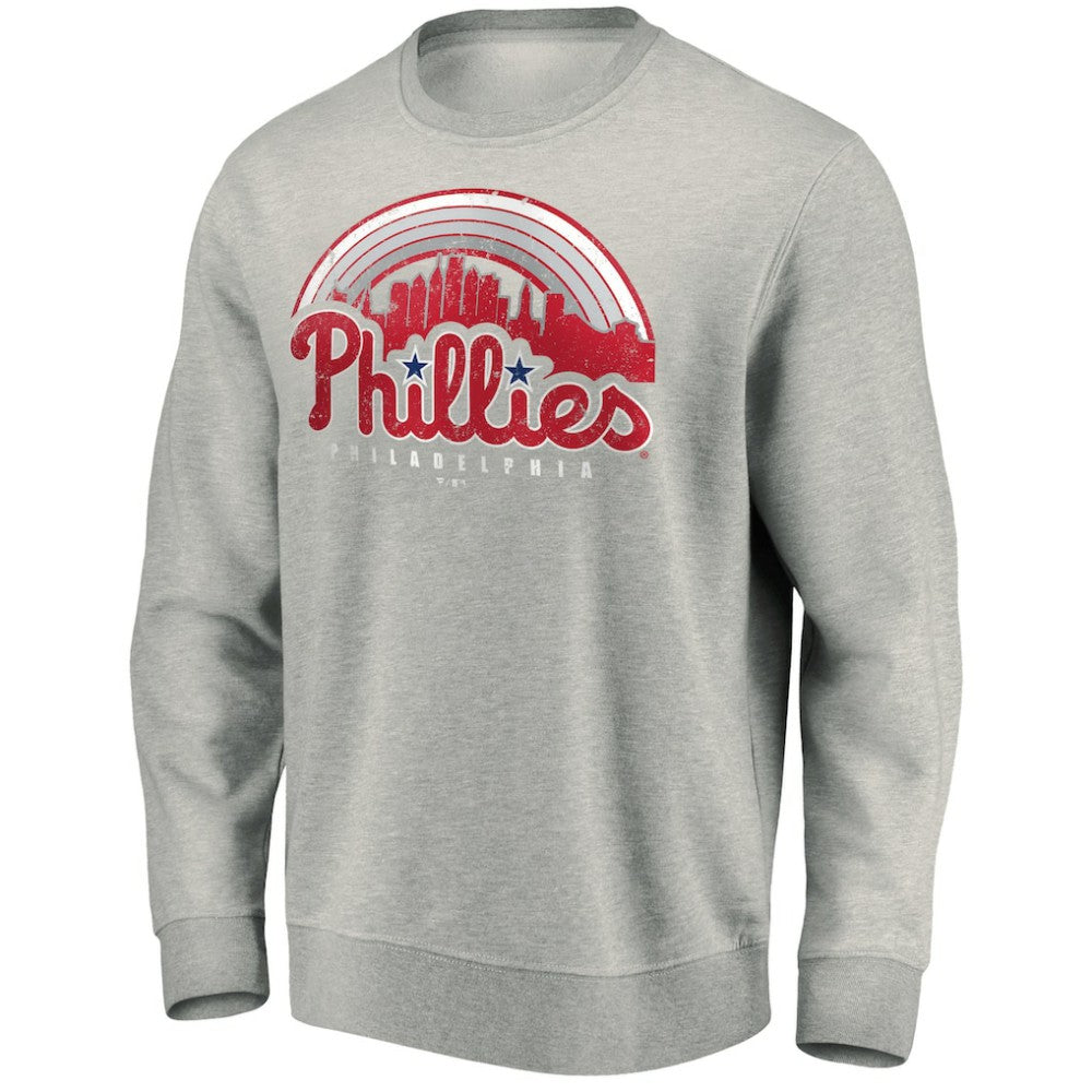 Philadelphia Phillies Heater Pullover Sweatshirt - Gray - MLB Lifestyle