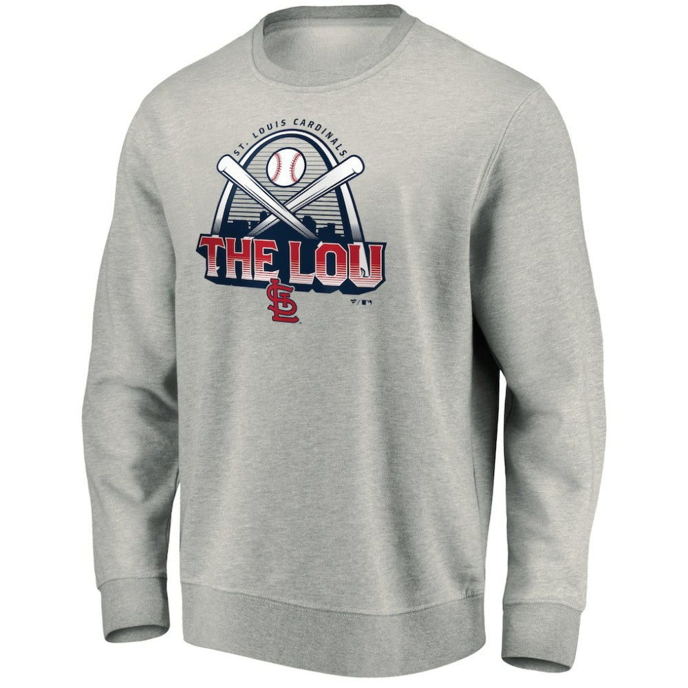 St. Louis Cardinals Heater Pullover Sweatshirt - Gray - MLB Online