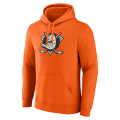Anaheim Ducks Fanatics Primary Logo Fleece Pullover Hoodie - Orange - NHL 201915596