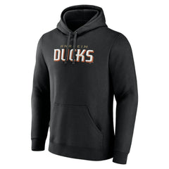 Anaheim Ducks Fanatics Wordmark Logo Fleece Pullover Hoodie - Black - NHL 201915604