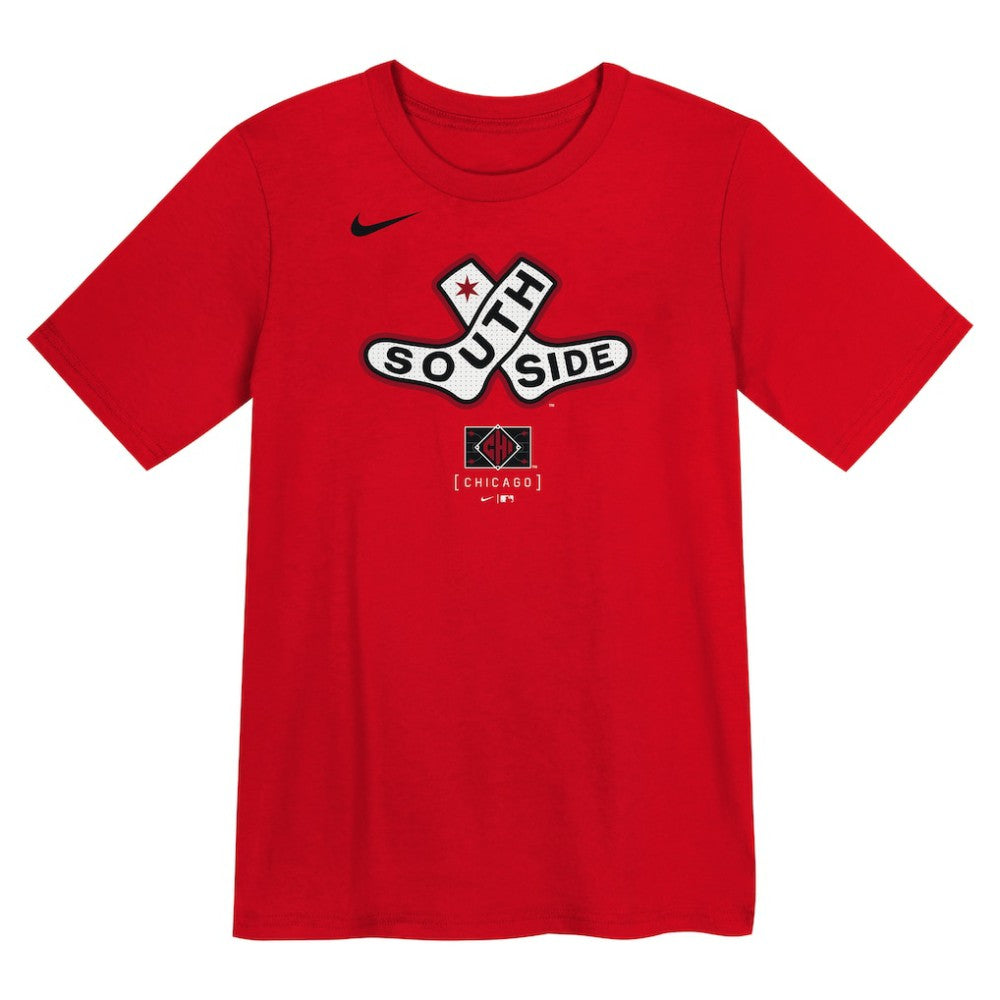 Chicago White Sox Nike Preschool 2025 City Connect Logo T-Shirt - Red - Nike Lifestyle