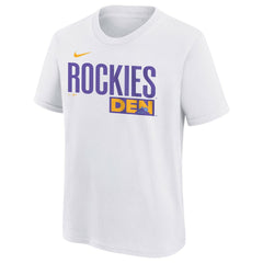 Colorado Rockies Nike Youth 2025 City Connect Wordmark T-Shirt - White - Nike Online