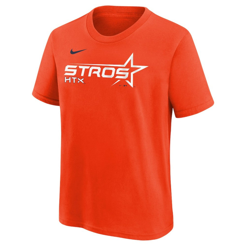 Houston Astros Nike Youth 2025 City Connect Wordmark T-Shirt - Orange - Nike Discount