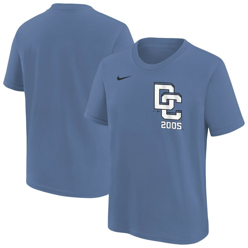 Washington Nationals Nike Youth 2025 City Connect Wordmark T-Shirt - Blue - Nike Online